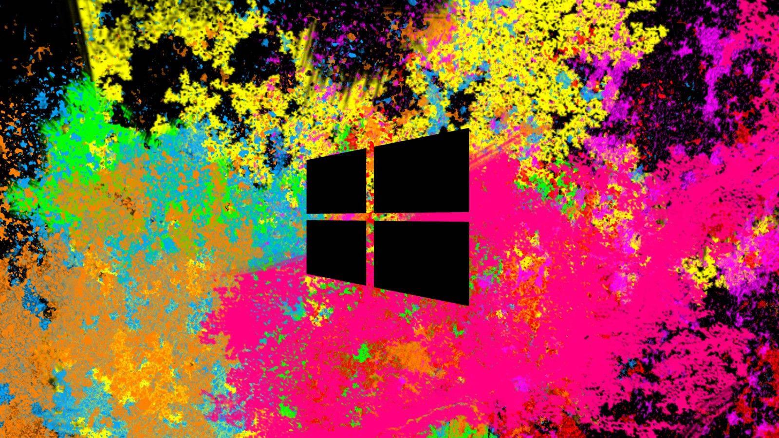 Windows Laptop Color Splash — 1600x900 wallpaper