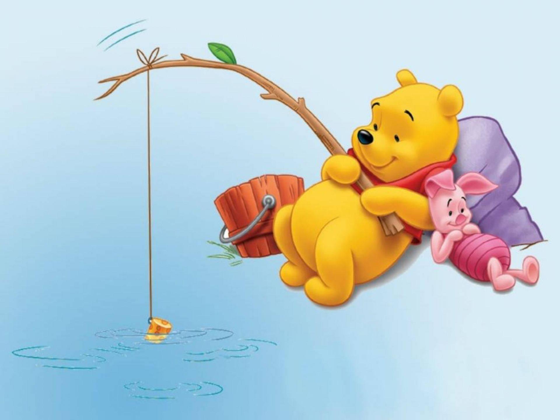 Winnie the Pooh and Piglet Befriends: A Fishing Adventure — 1920x1440 wallpaper