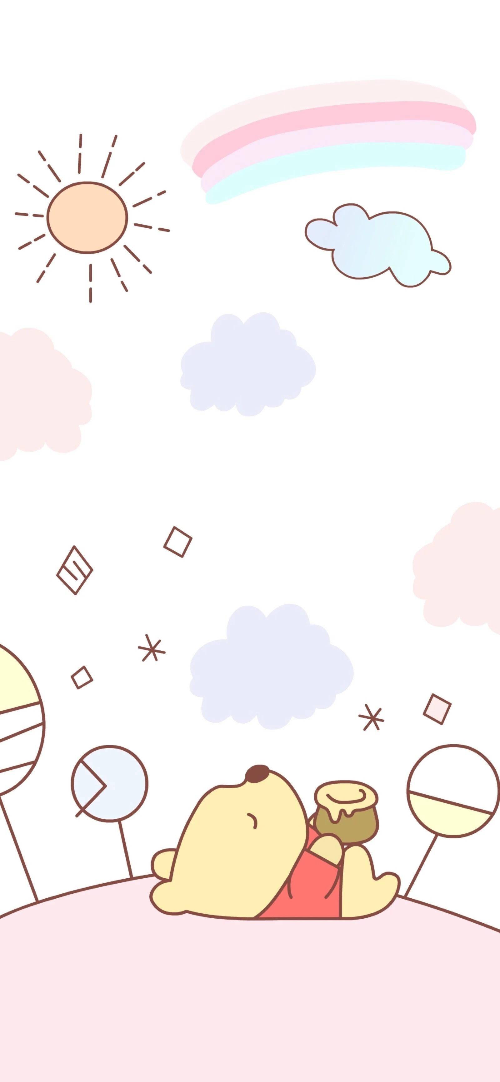 Winnie The Pooh Artwork — 1600x3464 wallpaper