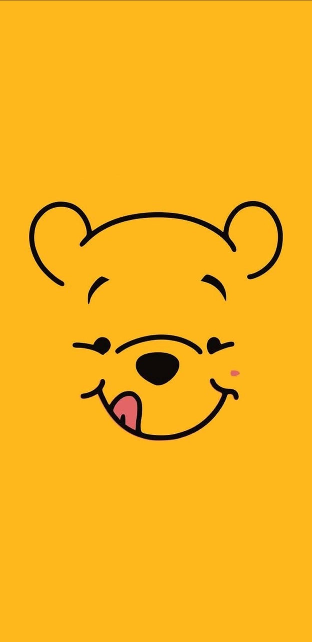 Winnie The Pooh Face — 1246x2560 wallpaper