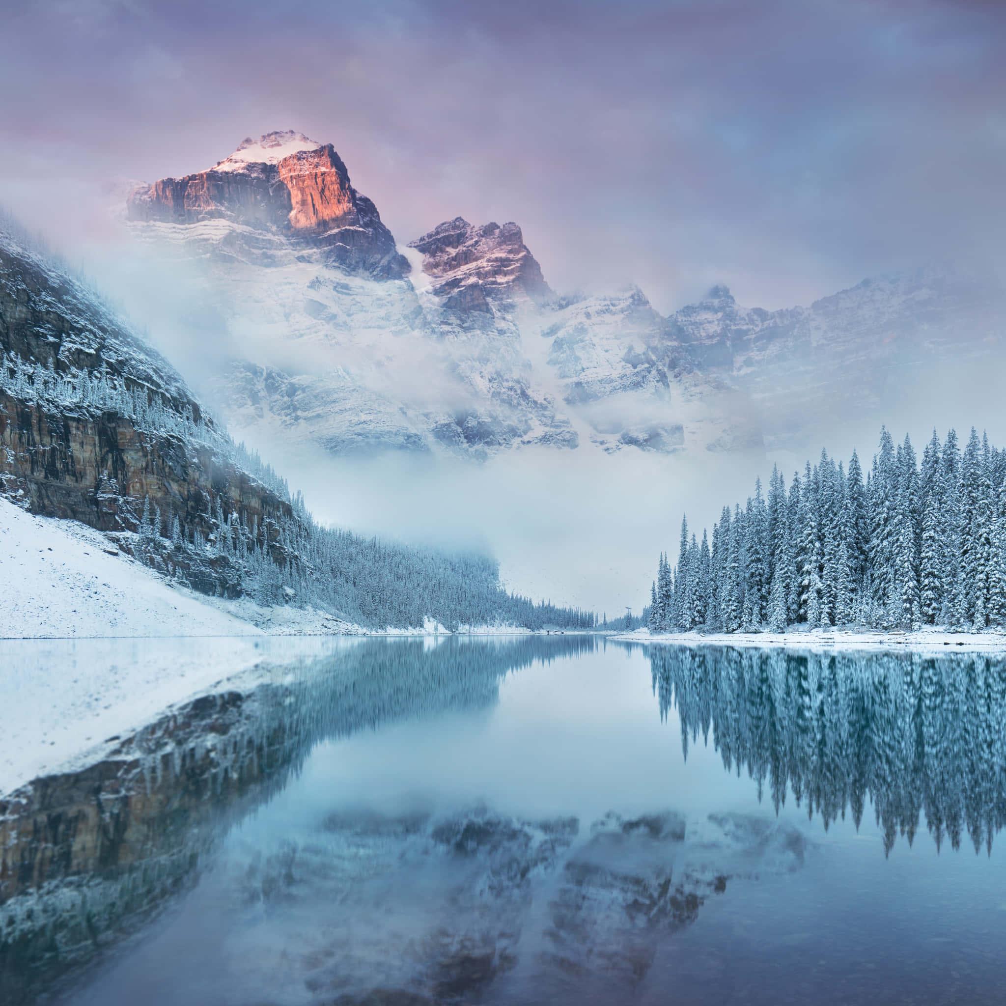 Winter River Picture — 2048x2048 wallpaper
