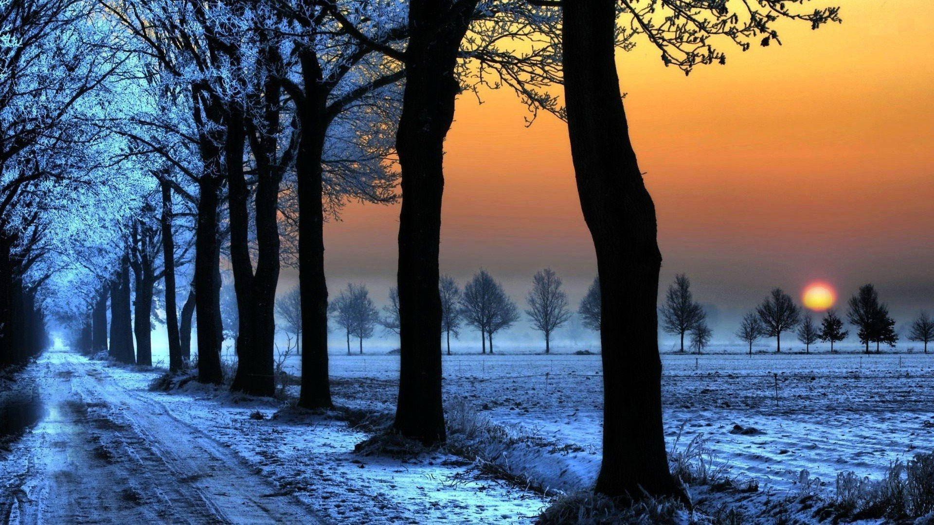 Winter Streets Full Screen Hd Desktop — 1920x1080 wallpaper
