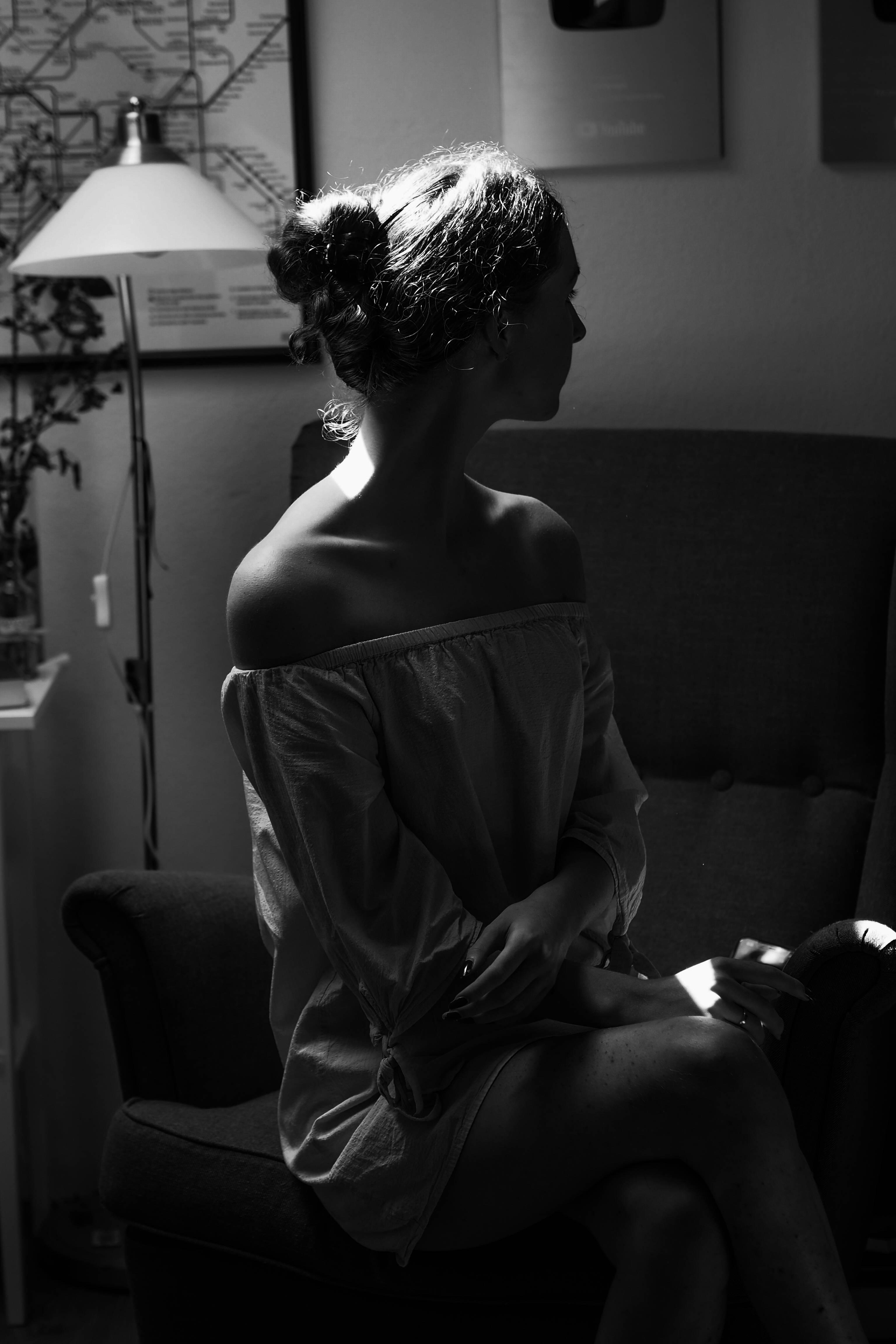Woman Portrait Black Aesthetic — 3072x4608 wallpaper