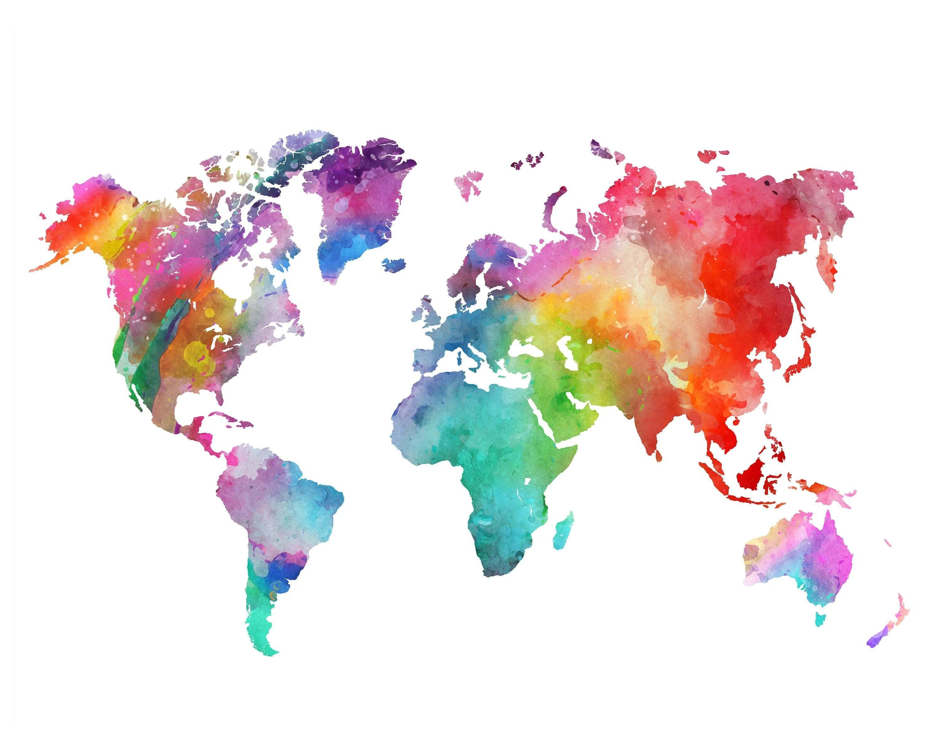 World Map Background — 3000x2400 wallpaper