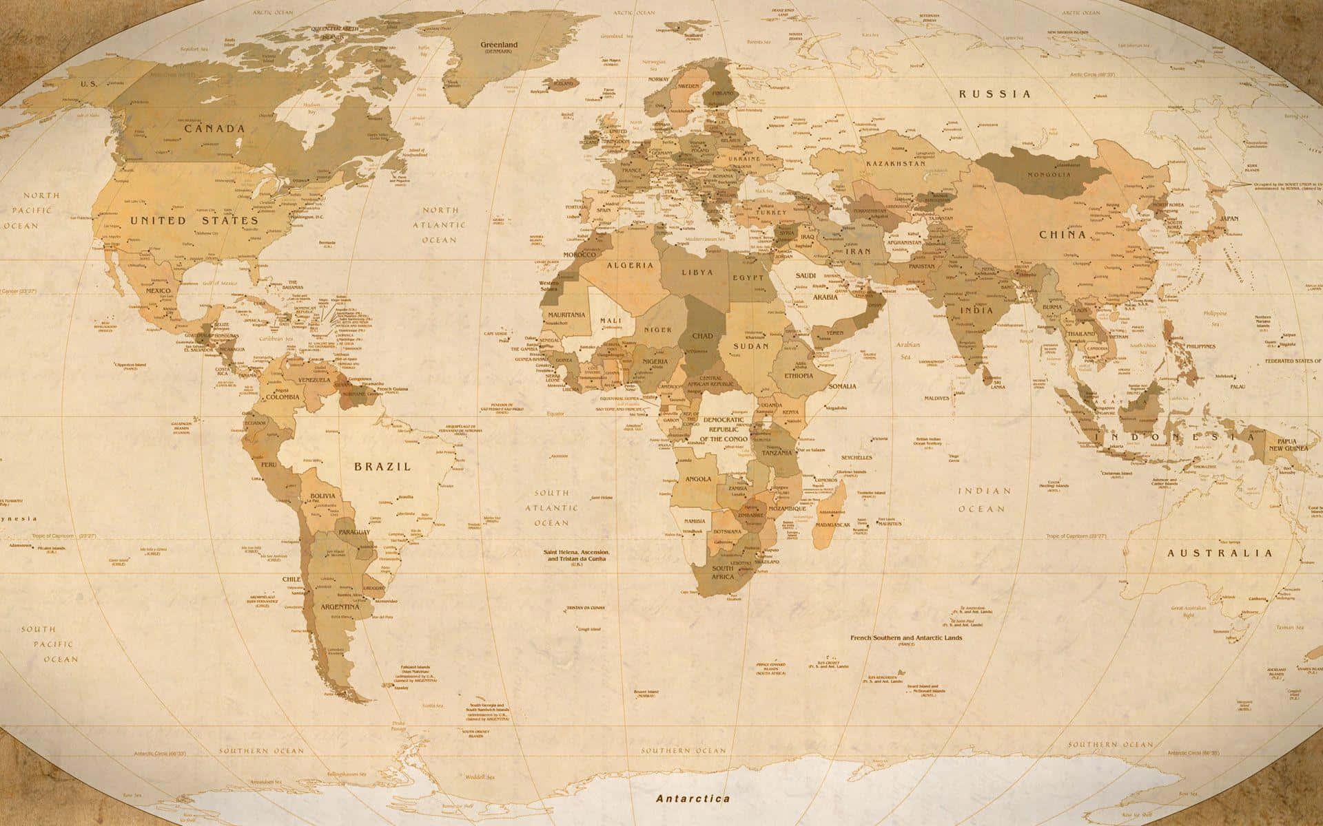 World Map Background — 1920x1200 wallpaper