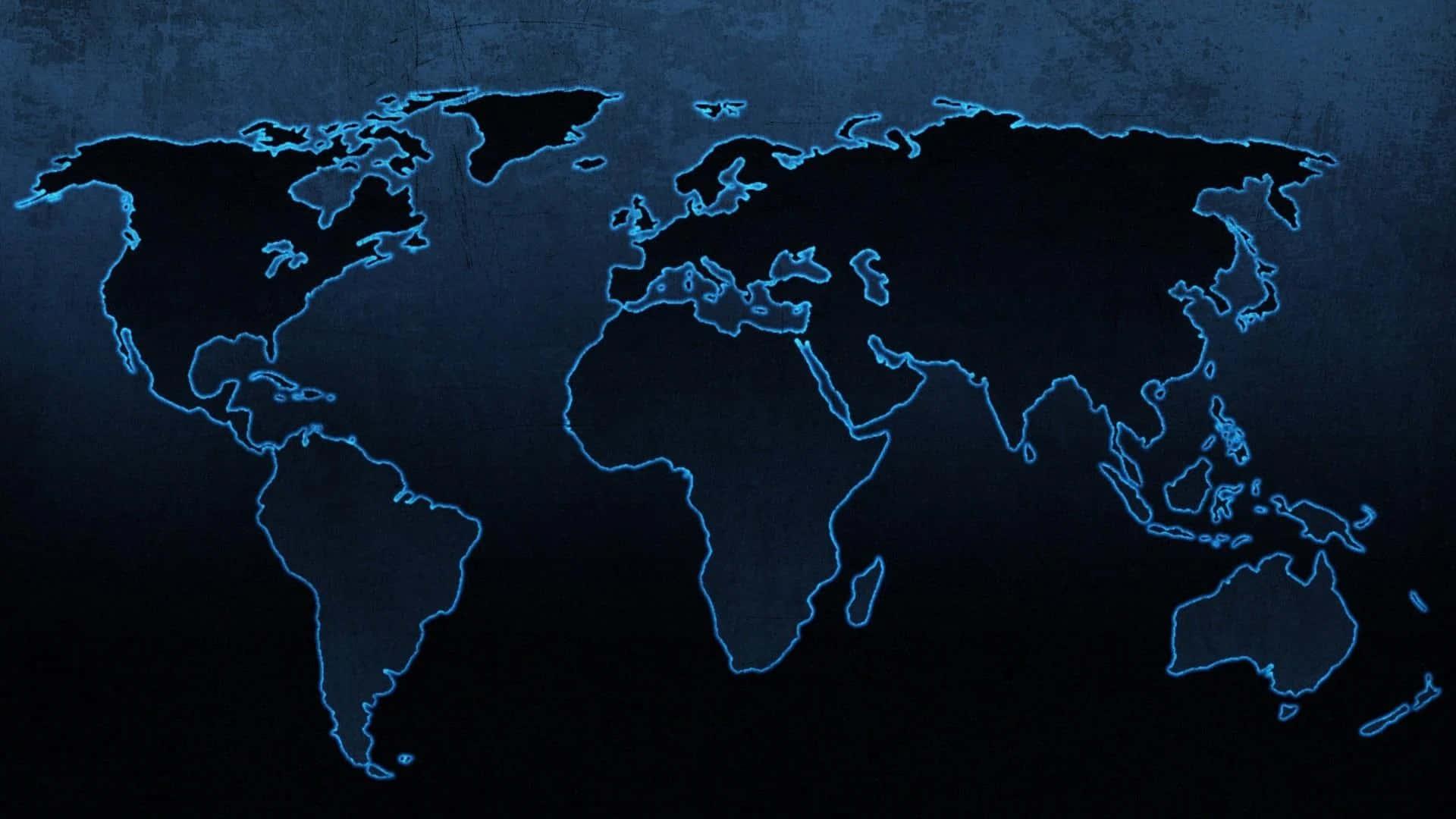 World Map Background — 1920x1080 wallpaper
