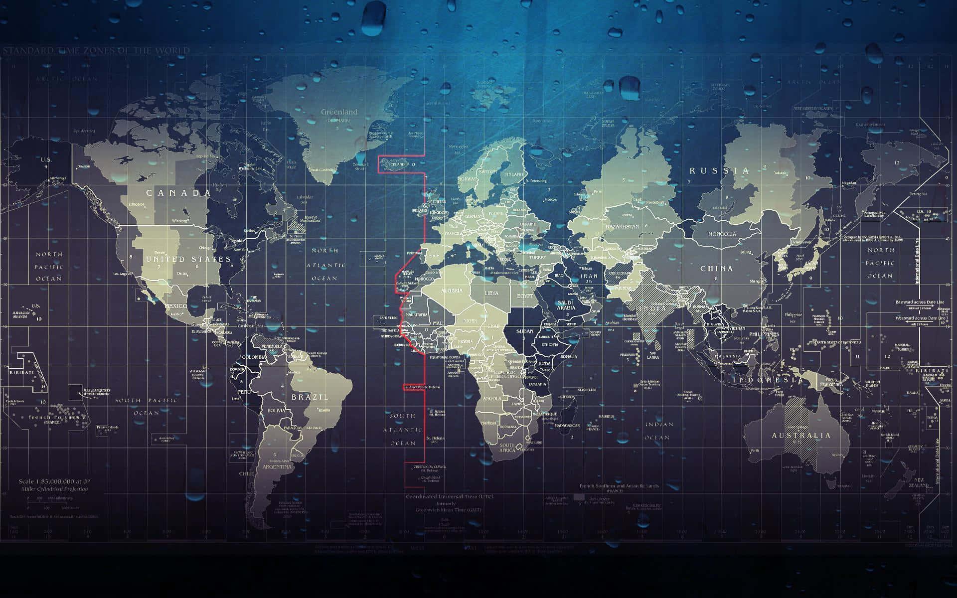 World Map Background — 1920x1200 wallpaper