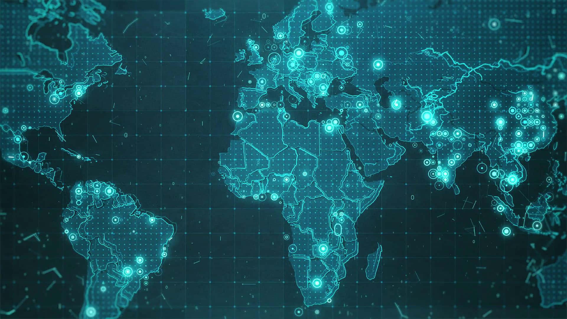 World Map Background — 1920x1080 wallpaper