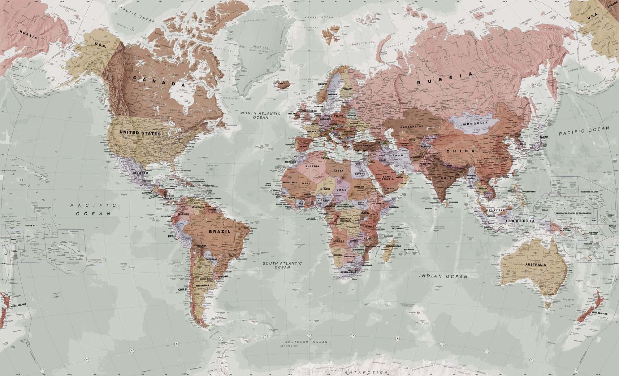 World Map Background — 2000x1213 wallpaper