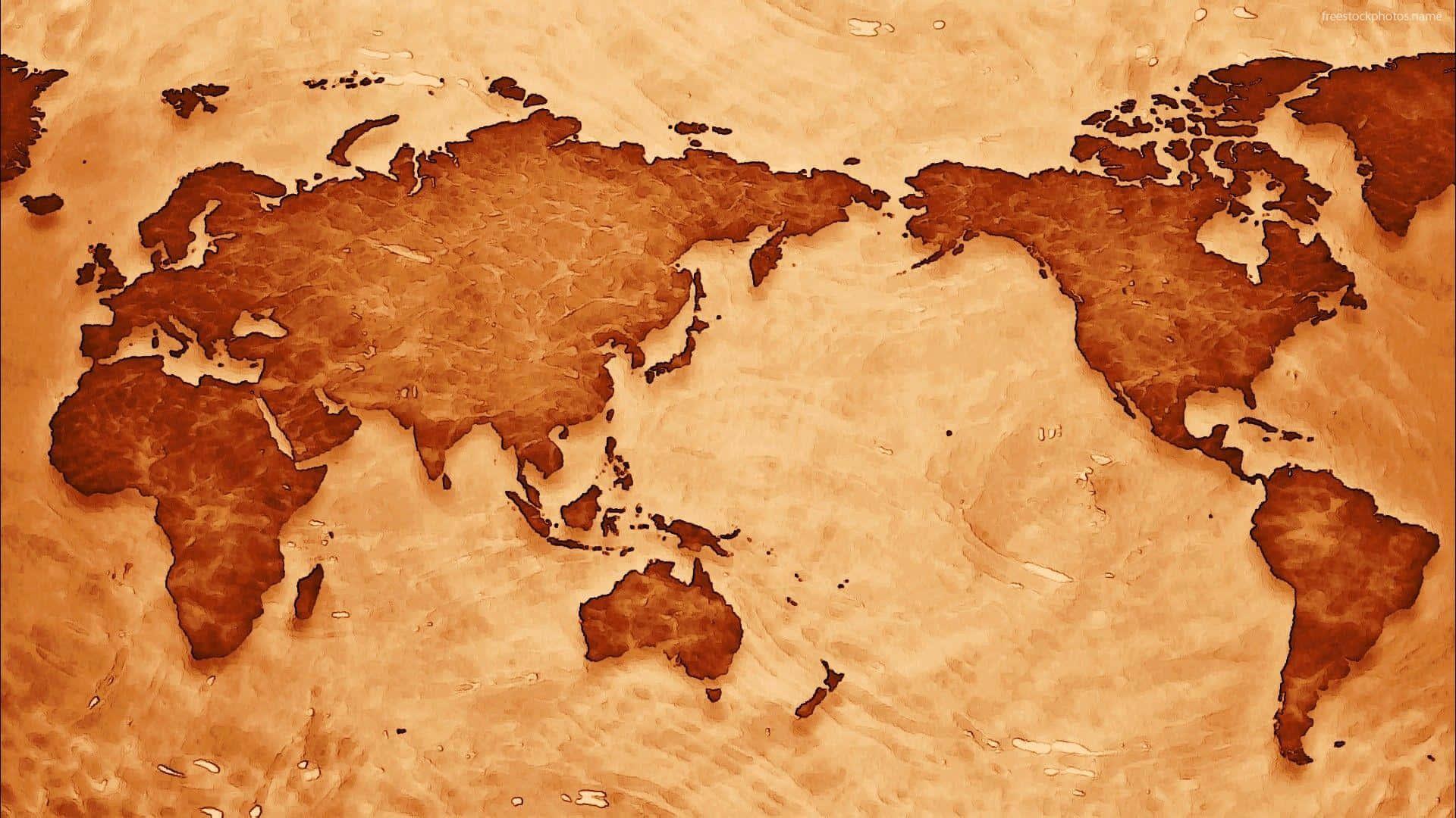 World Map Background — 1920x1080 wallpaper
