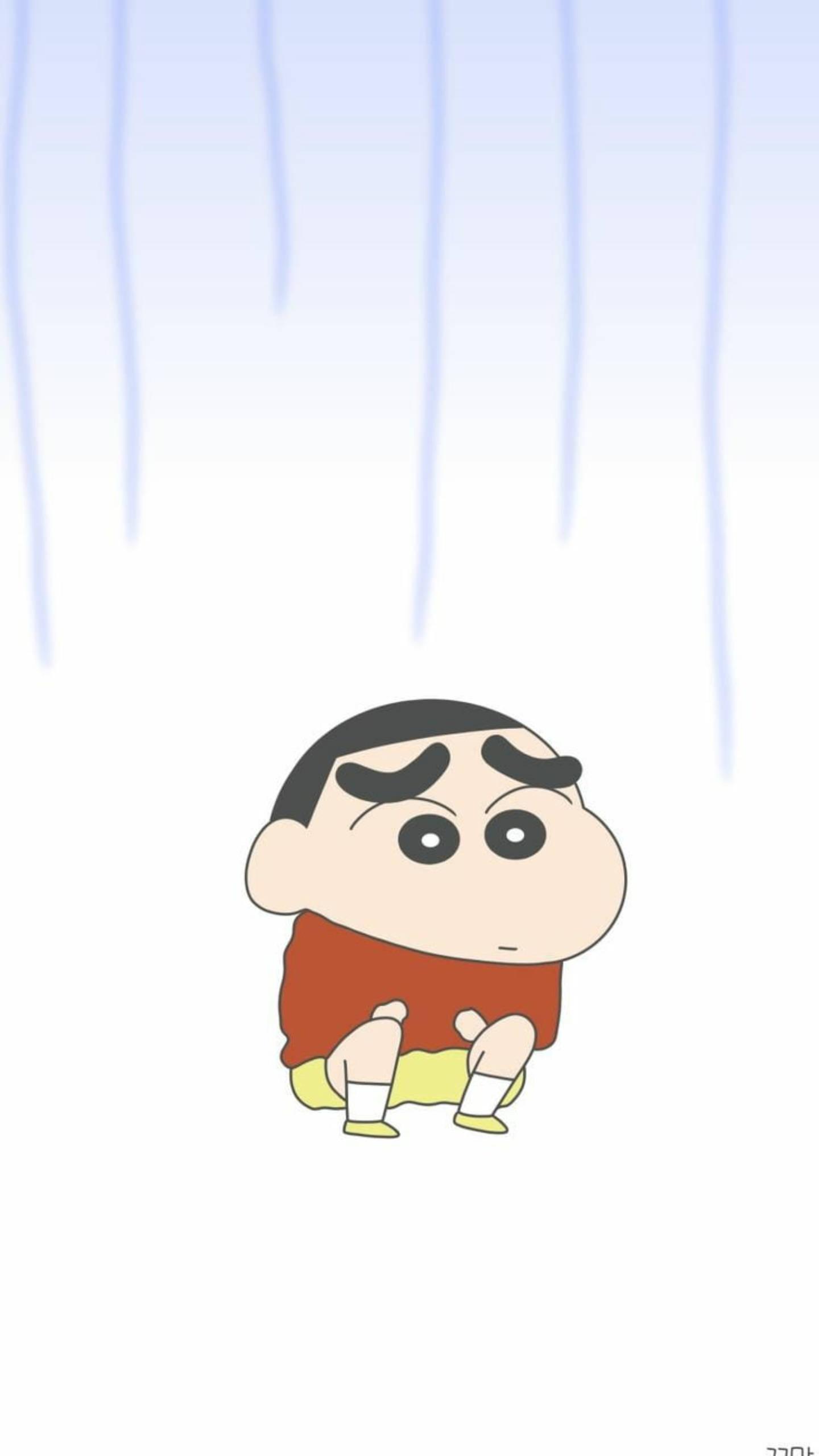 Worried Shinchan Aesthetic — 1440x2560 wallpaper
