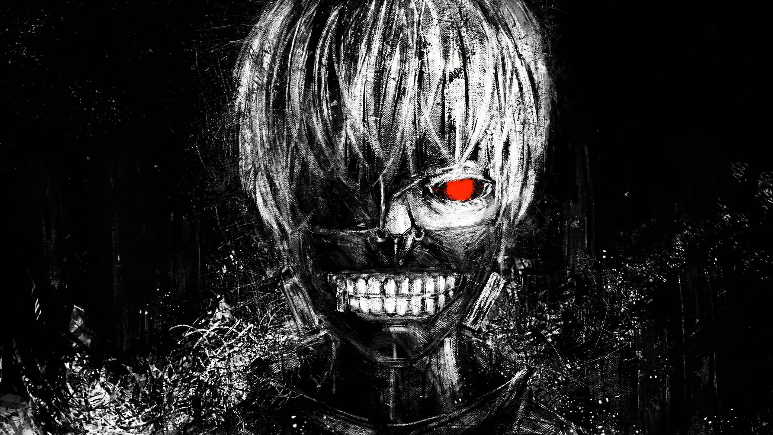 Wounded Kaneki in Tokyo Ghoul — 2560x1440 wallpaper