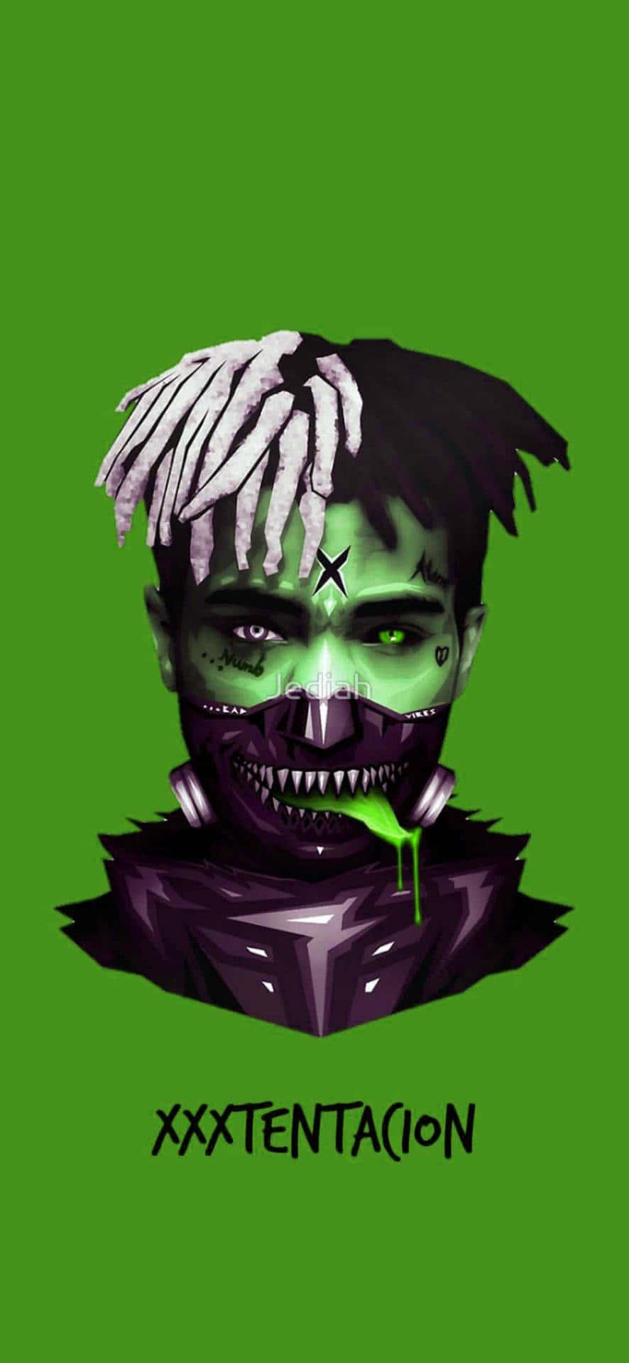 Xxxtentacion Pfp Green — 886x1920 wallpaper