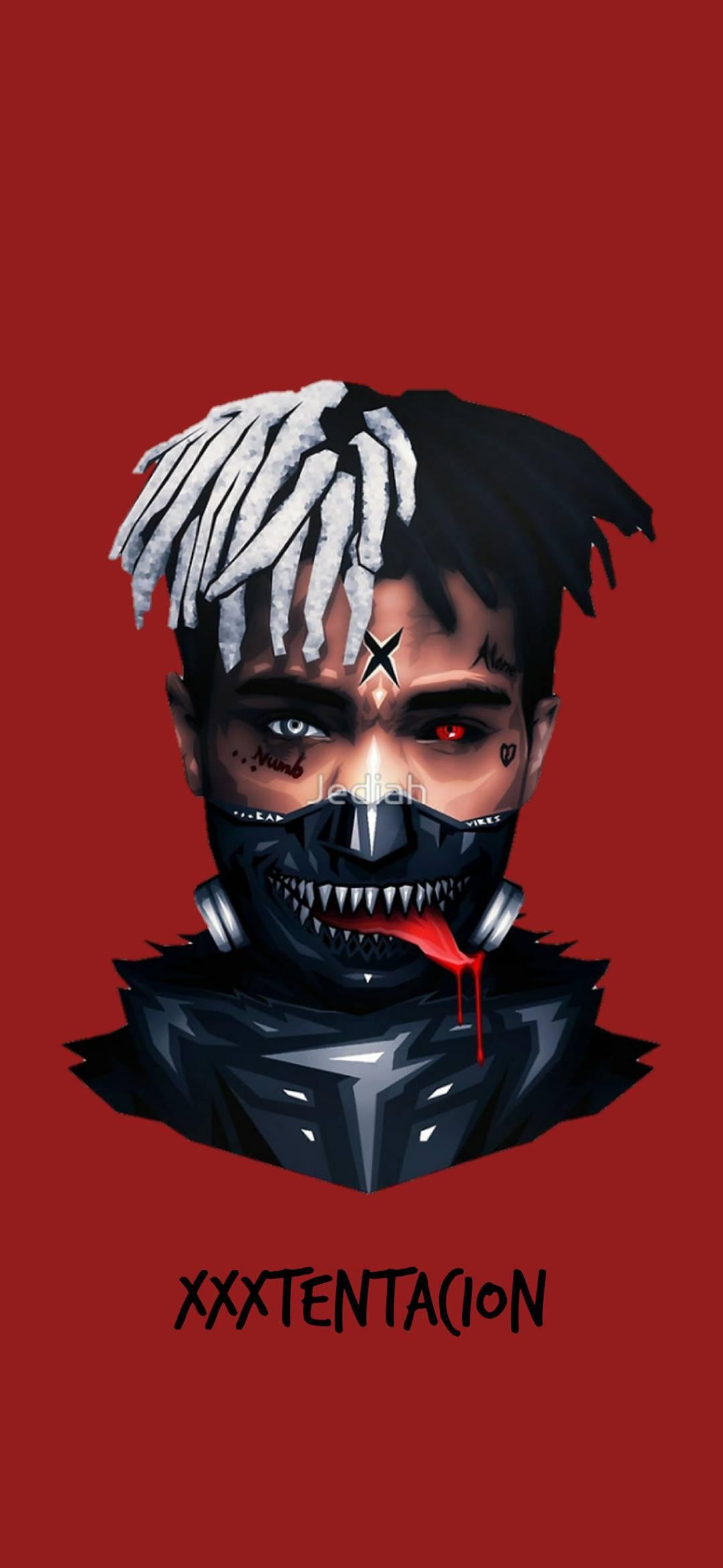 Xxxtentacion's iconic Tokyo Ghoul art — 1080x2340 wallpaper