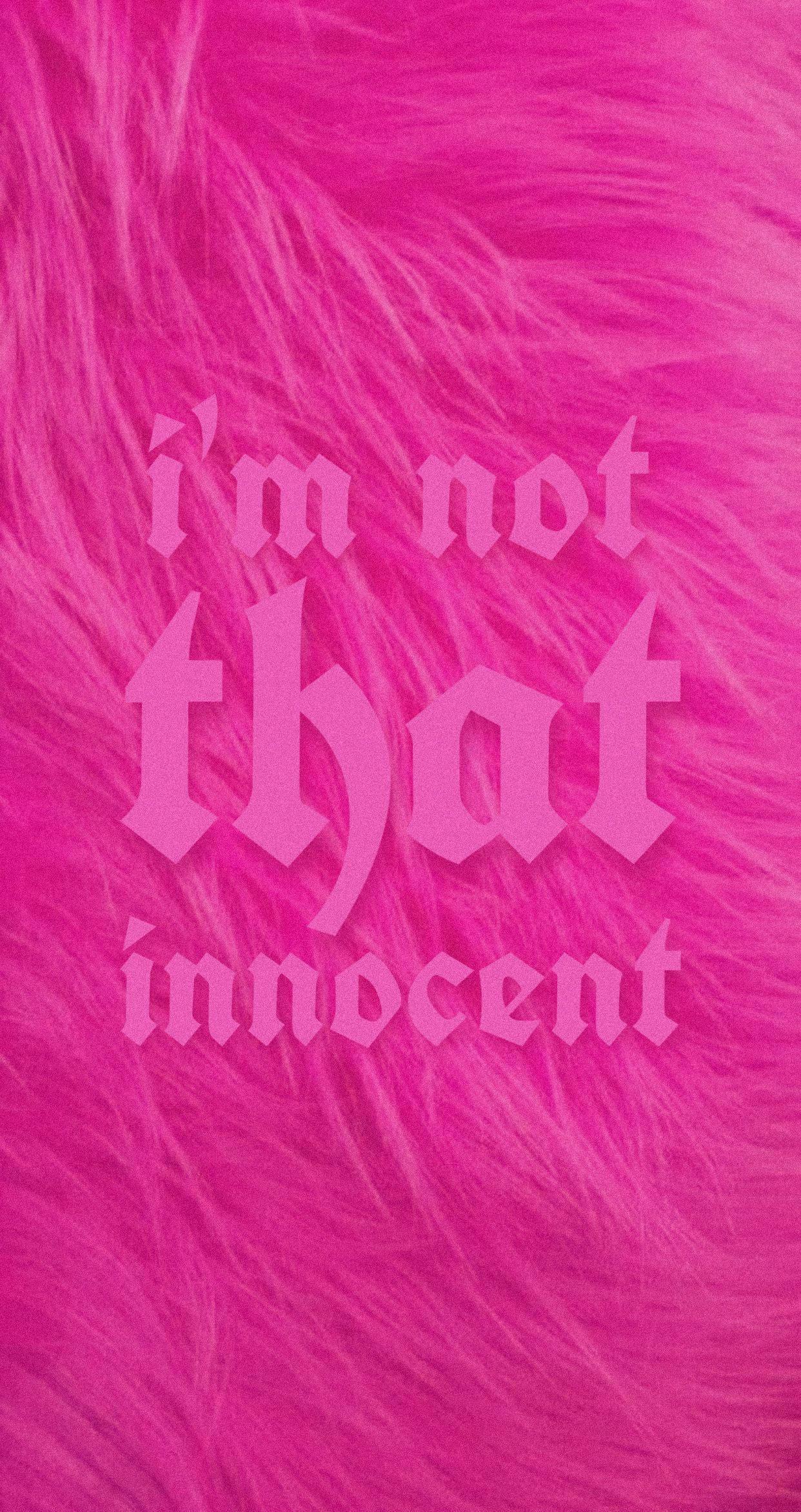 Y2k Aesthetic I'm Not That Innocent — 1242x2342 wallpaper