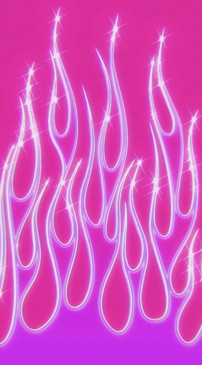 Y2k Aesthetic Purple Flame — 679x1225 wallpaper