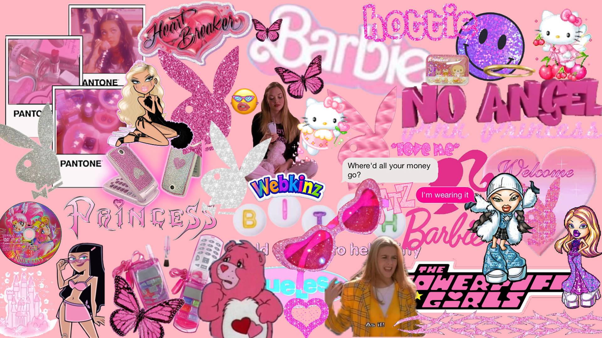 Y2k Barbie In Pink — 1920x1080 wallpaper