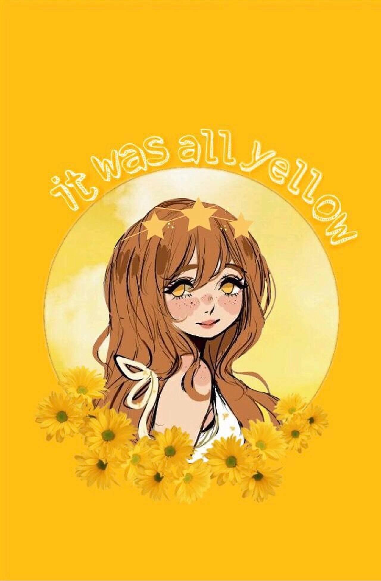 Yellow Aesthetic Girl — 1280x1950 wallpaper
