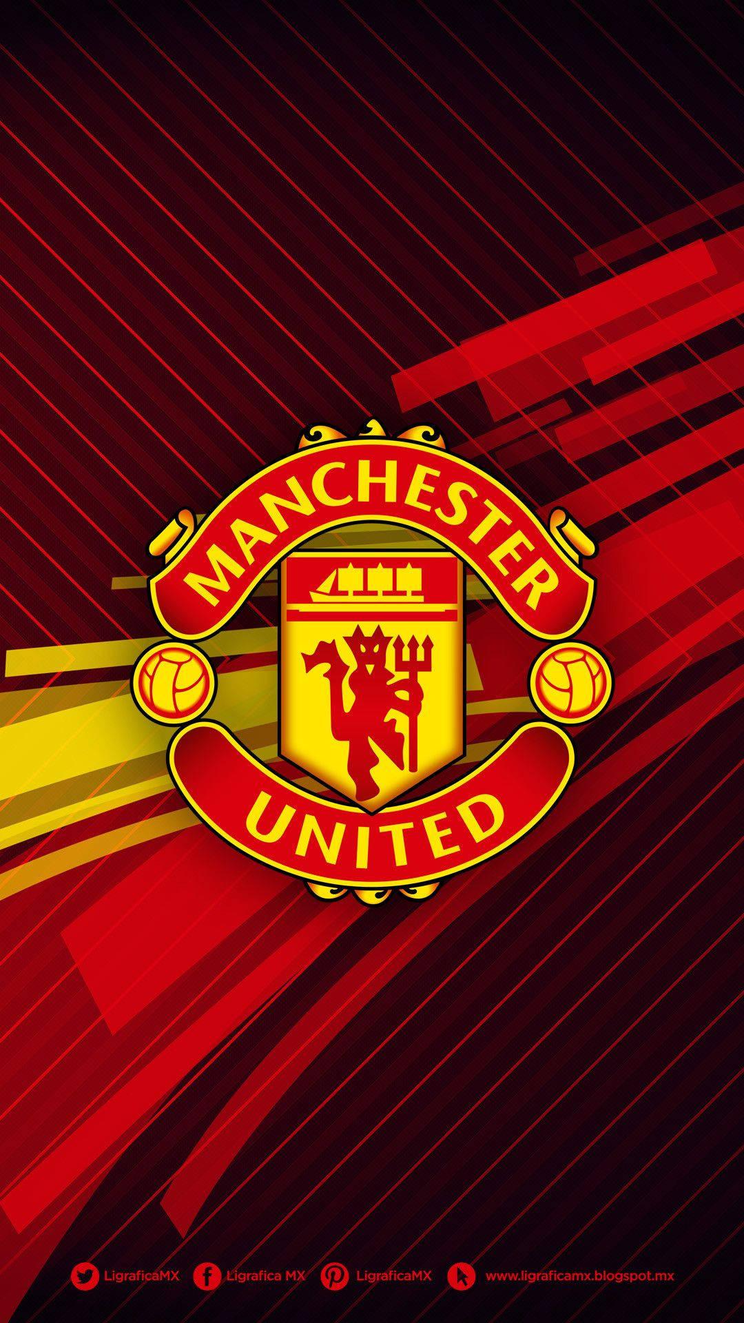 Yellow And Red Manchester United — 1080x1920 wallpaper