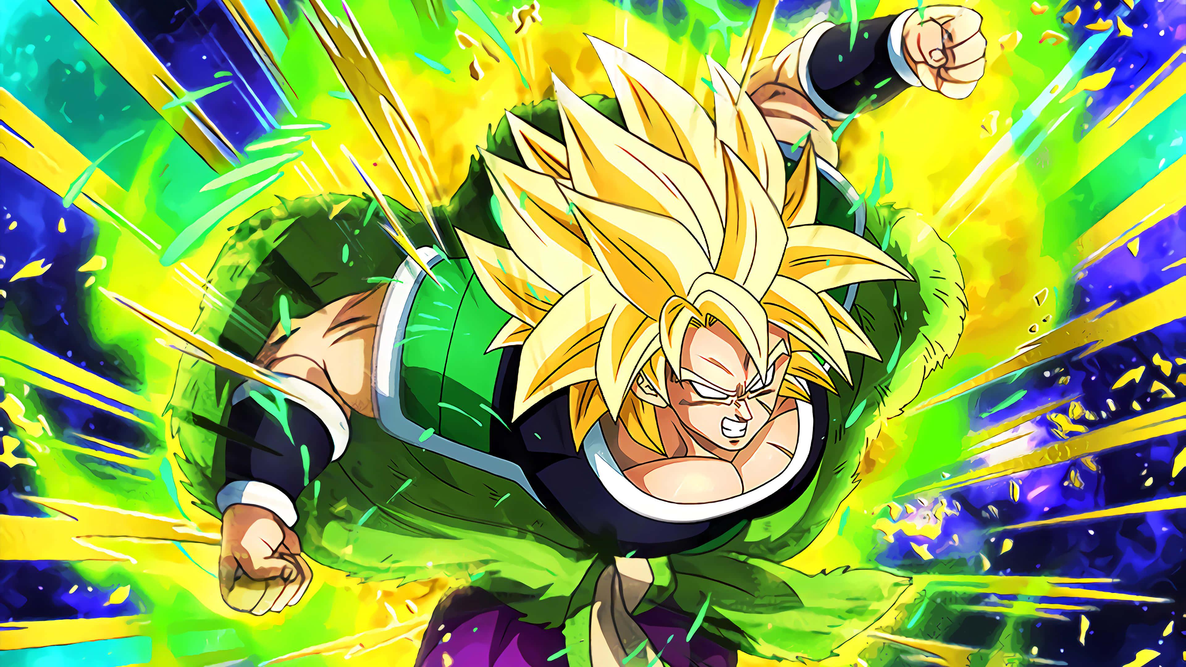 Yellow Brolly Dragon Ball Super Picture — 3840x2160 wallpaper