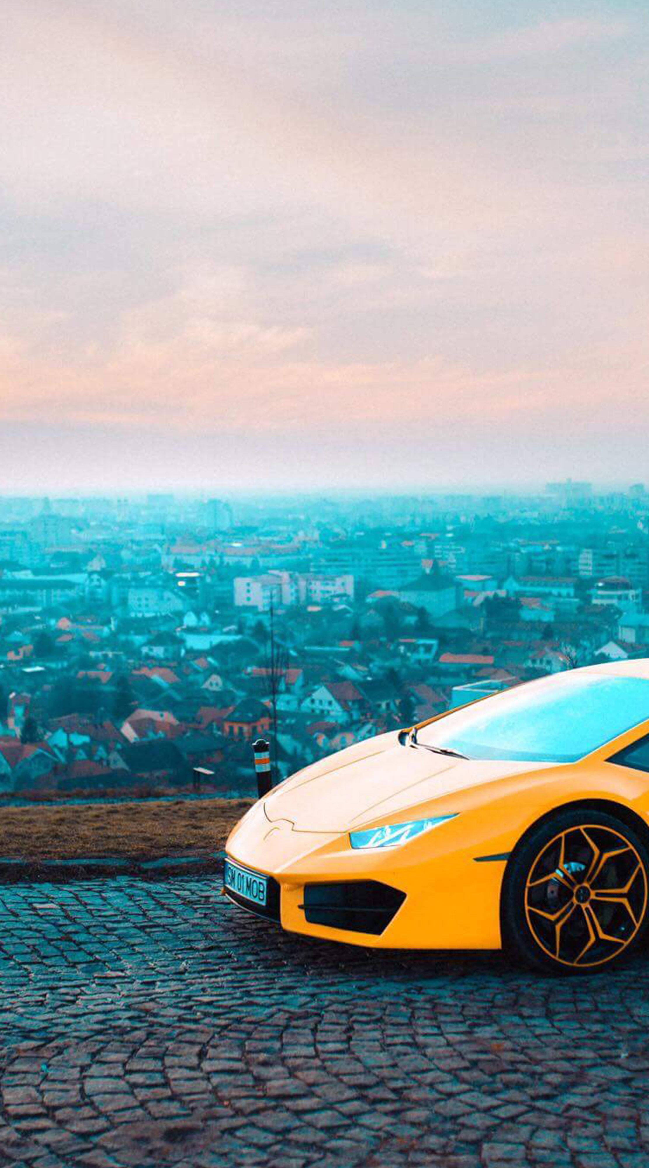 Yellow Luxury Car Mobile