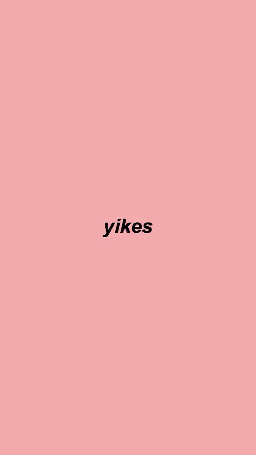 Yikes Text As PFP Aesthetic Background — 850x1511 wallpaper