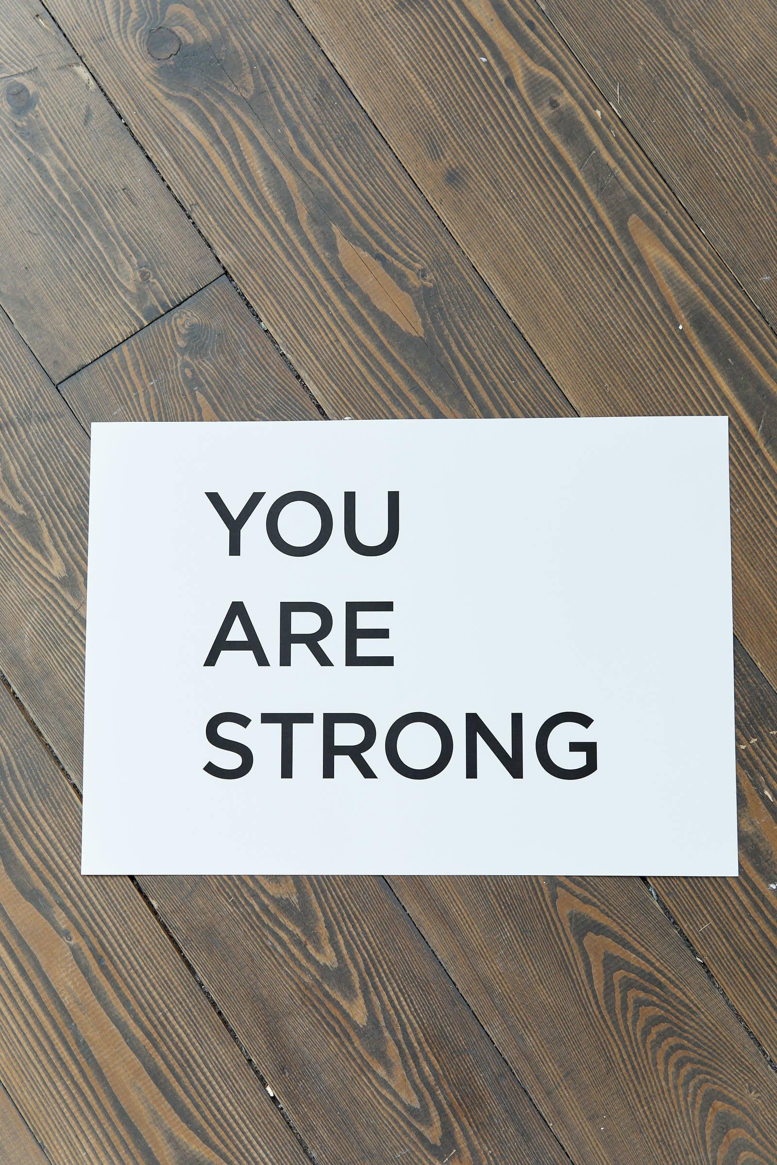 You Are Strong Motivational Mobile — 1600x2400 wallpaper