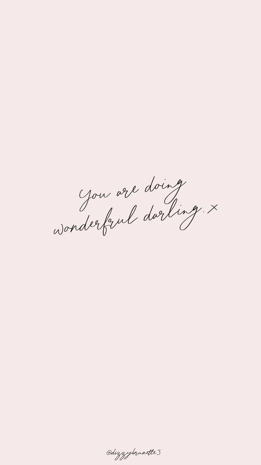 You Are Wonderful Motivational Quotes iPhone — 1080x1920 wallpaper