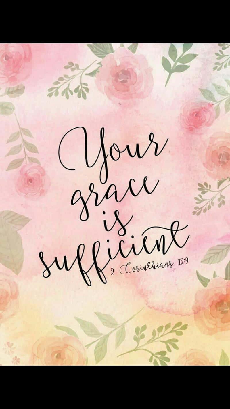 your grace is sufficient - watercolor — 800x1422 wallpaper