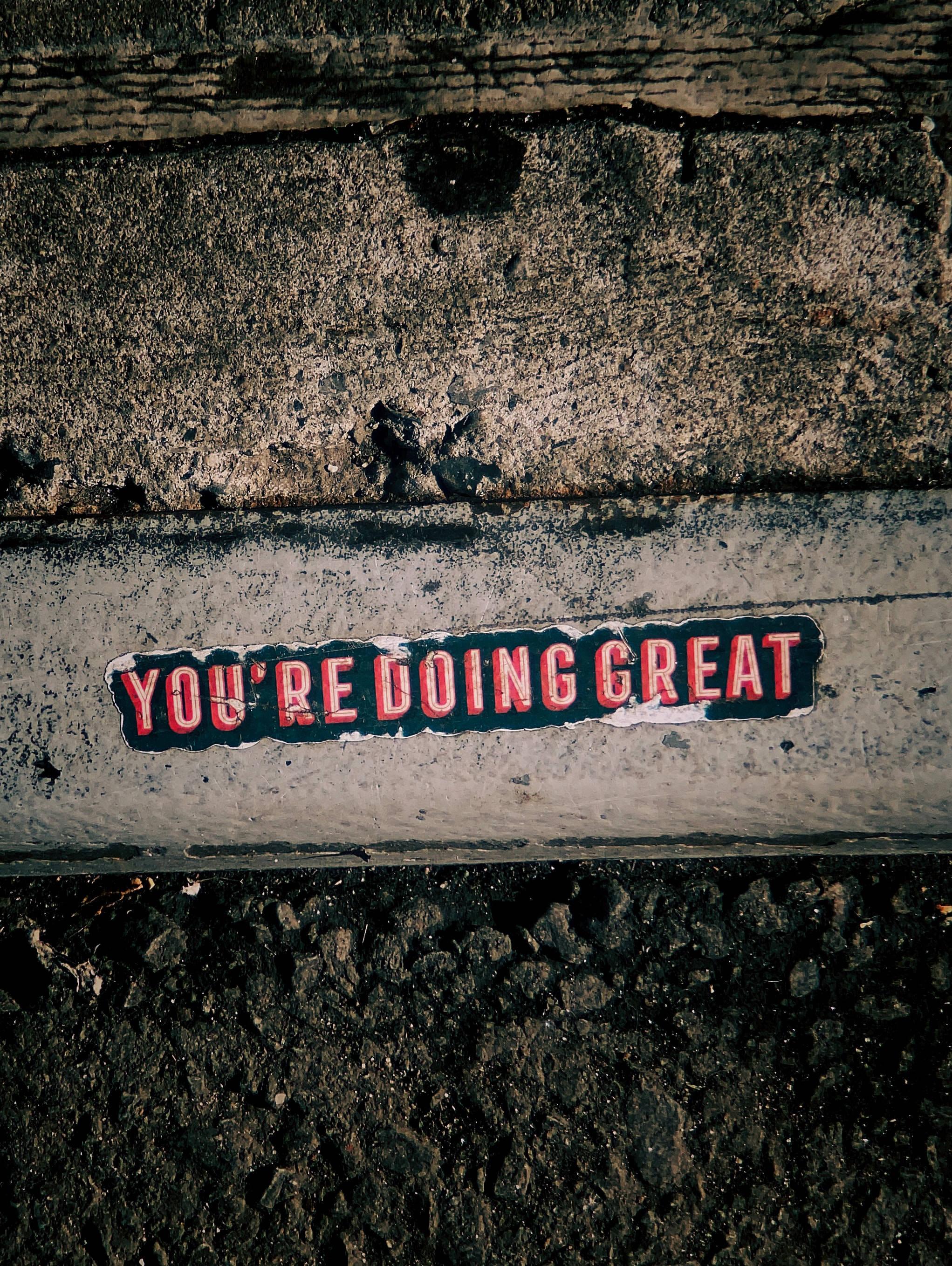 You're Doing Great Motivational Quote — 2043x2717 wallpaper