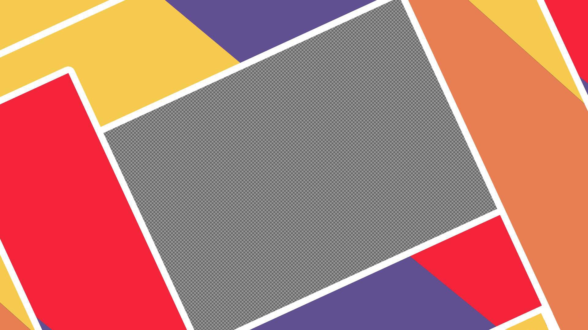 YouTube Thumbnail Colorful Frames — 1920x1080 wallpaper