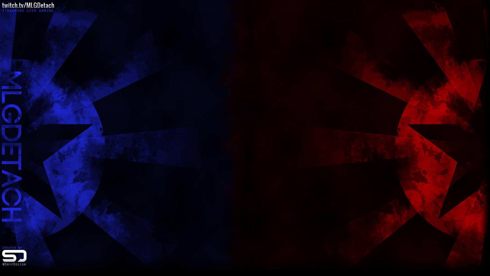 YouTube Thumbnail Dark Red And Blue — 1920x1080 wallpaper