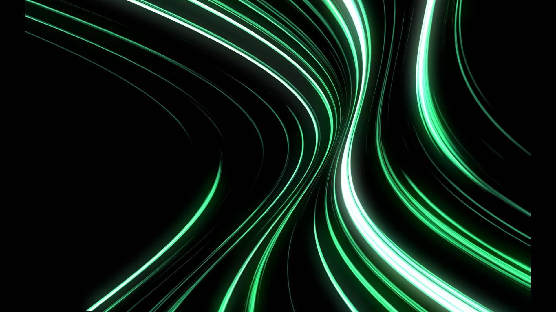 YouTube Thumbnail Neon Green Wave — 1920x1080 wallpaper