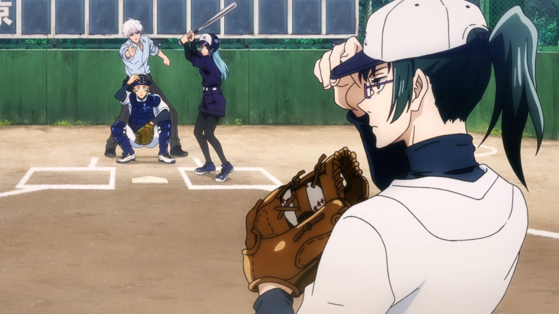 Yuji Itadori plays a game of baseball in the Jujutsu Kaisen world — 1920x1080 wallpaper
