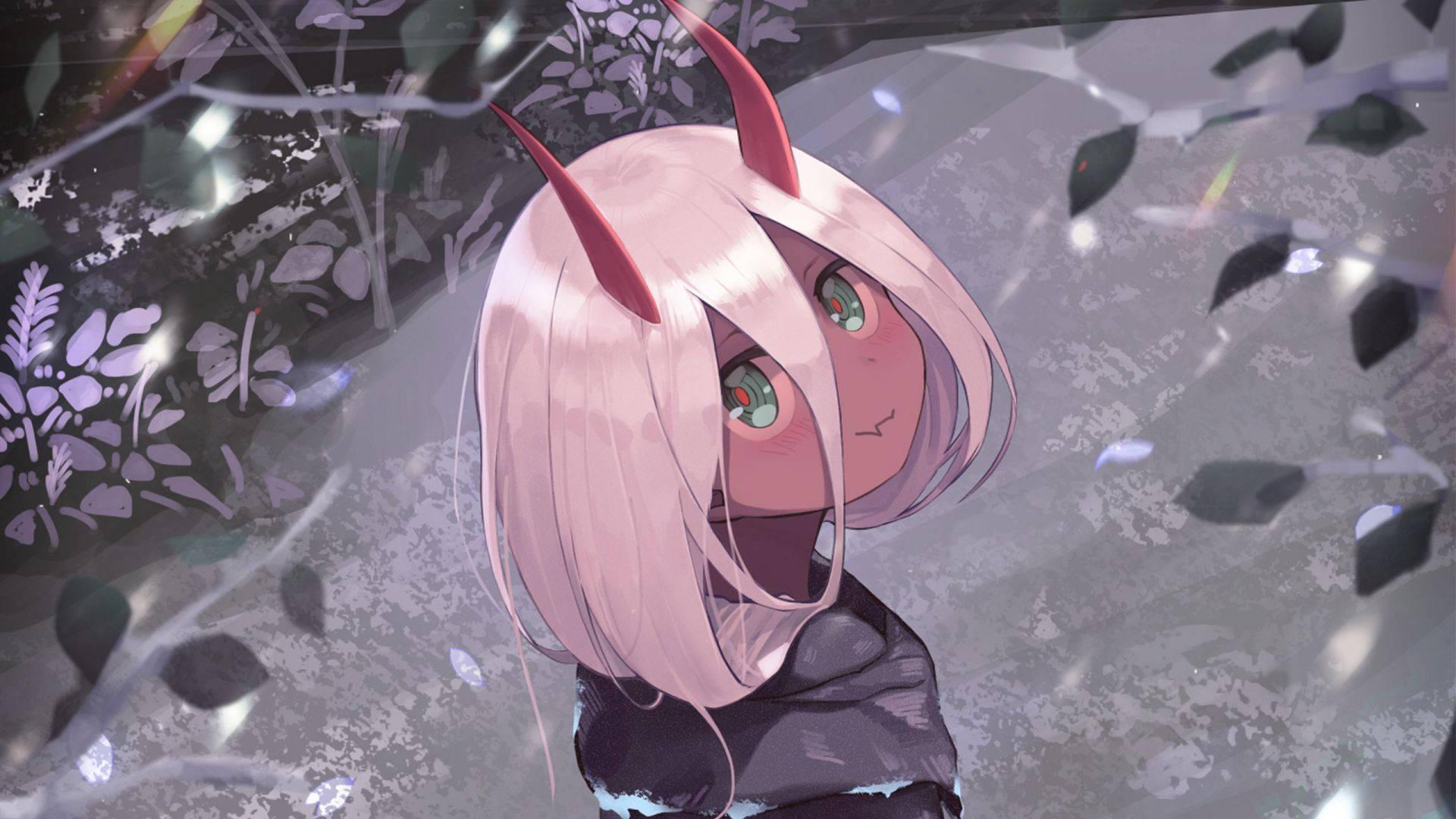 Zero Two Cute Anime Girl PFP Fanart