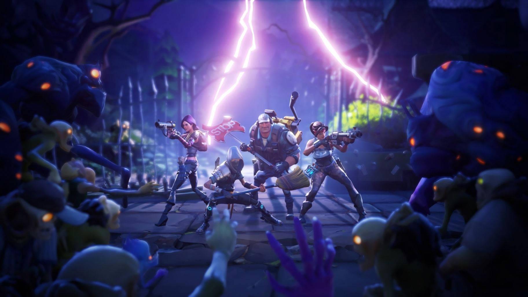 Zooming into Fortnite's tense battles between zombie armies and brave squads