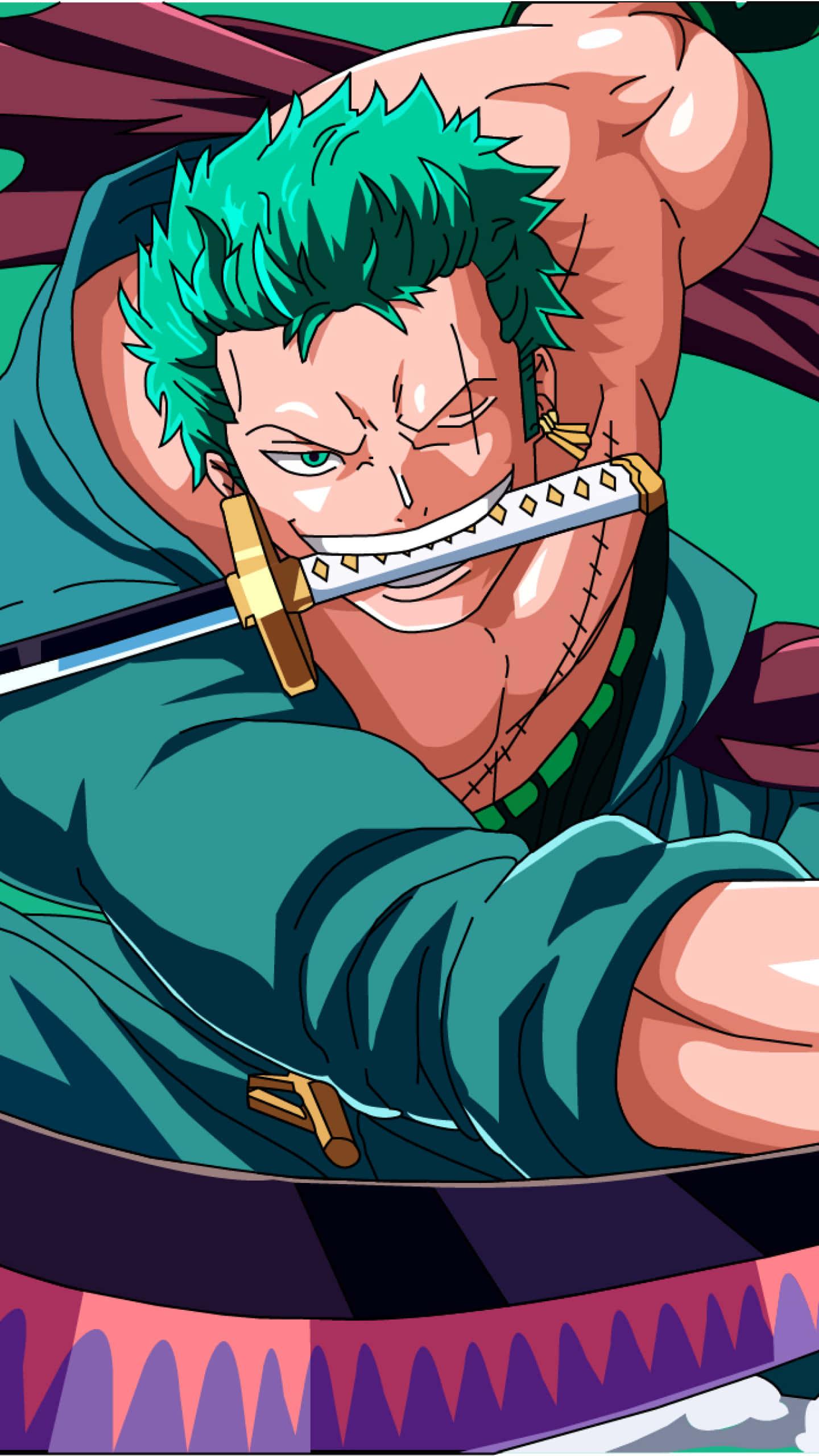 Zoro - Ready for Action — 1440x2560 wallpaper