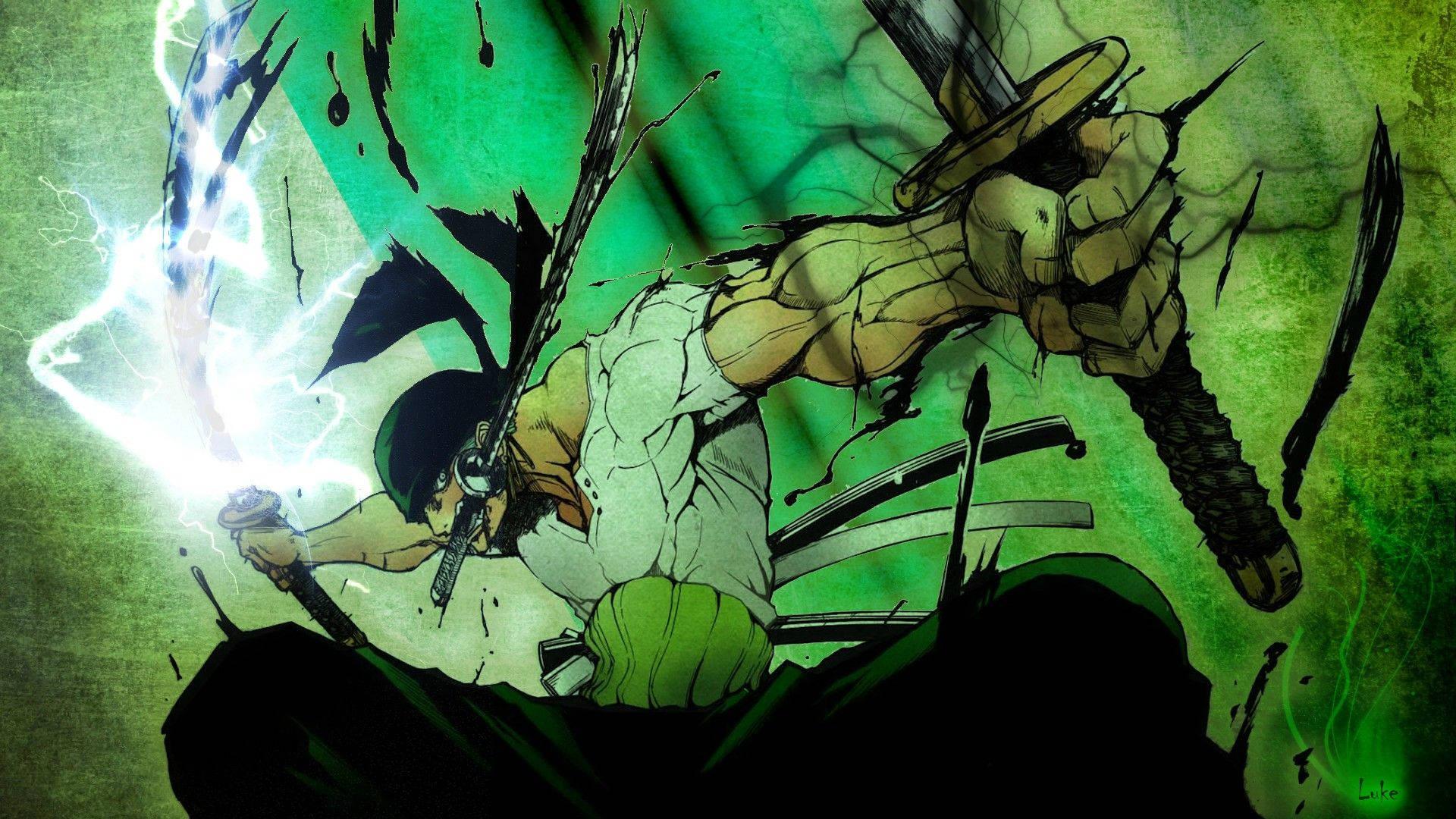 Zoro, the iconic swordsman of One Piece. — 1920x1080 wallpaper